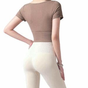 bum sculpting ጂም leggings